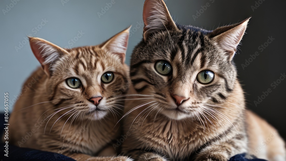 portrait of a cute cat animal portrait of a cute cat animal