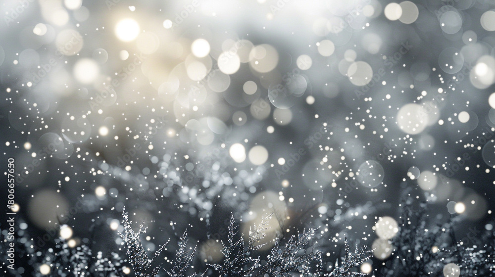 Smoky grey glitter defocused twinkly lights, resembling a lush garden. Smoky grey glitter defocused twinkly lights, resembling a lush garden.
