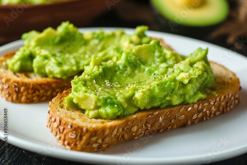 Avocado toast with fresh toppings