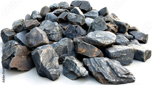 iron ore used in the metallurgical industry and civil construction, concept of mineral extraction