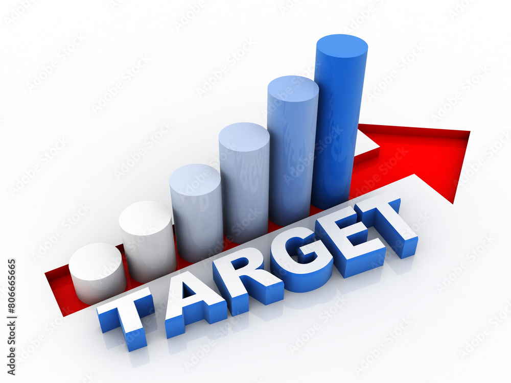 3d illustration Stock market online business concept. business Graph 3d illustration Stock market online business concept. business Graph