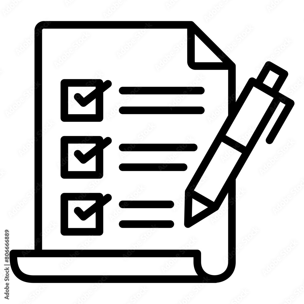 Check Sheet Icon Element For Design Check Sheet Icon Element For Design