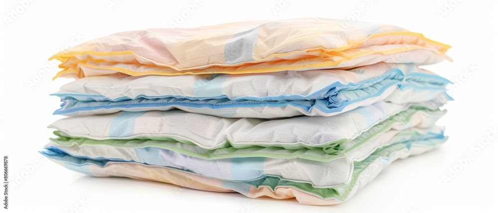 Ultimate Protection: Close-Up View of a Towering Stack of Fresh and Leak-Proof Baby Diapers
Ultimate Protection: Close-Up View of a Towering Stack of Fresh and Leak-Proof Baby Diapers