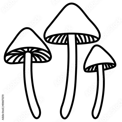 psilocybin line icon