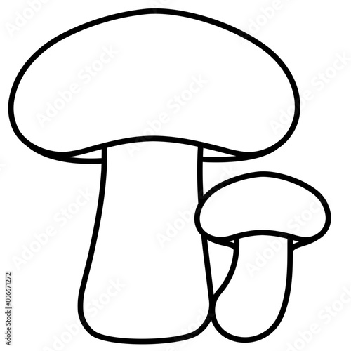 shiitake line icon