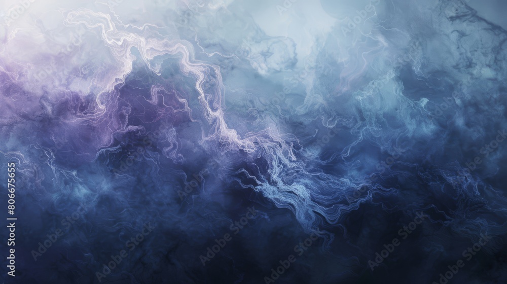 Frost Whisper: An Abstract Winter Canvas. Abstract background. Melancholic mood.