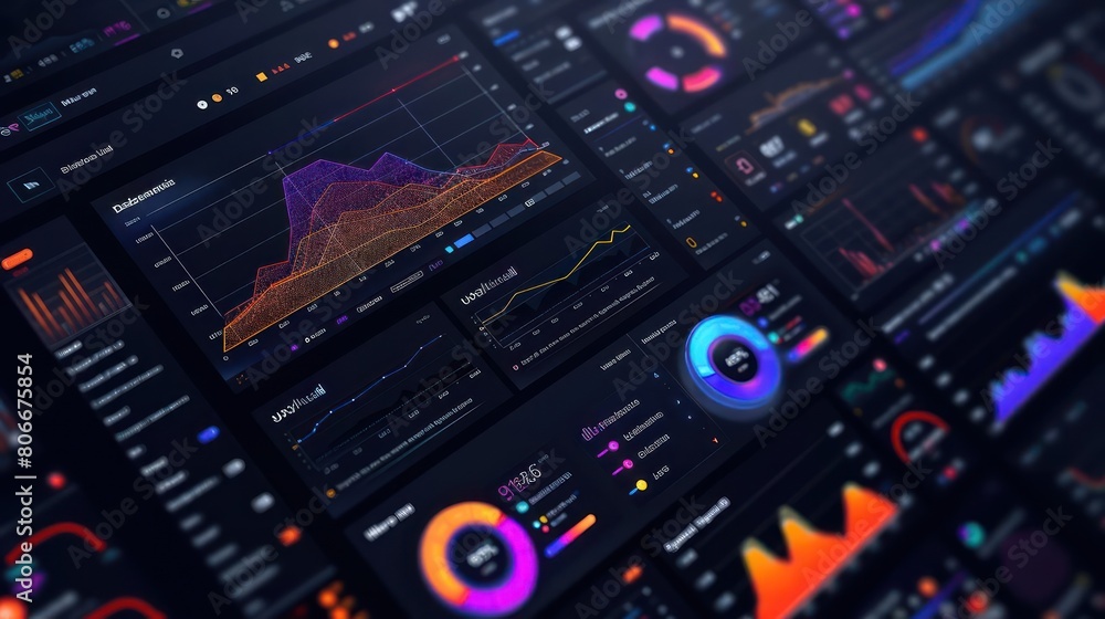 A digital graphic of a sophisticated control panel A digital graphic of a sophisticated control panel