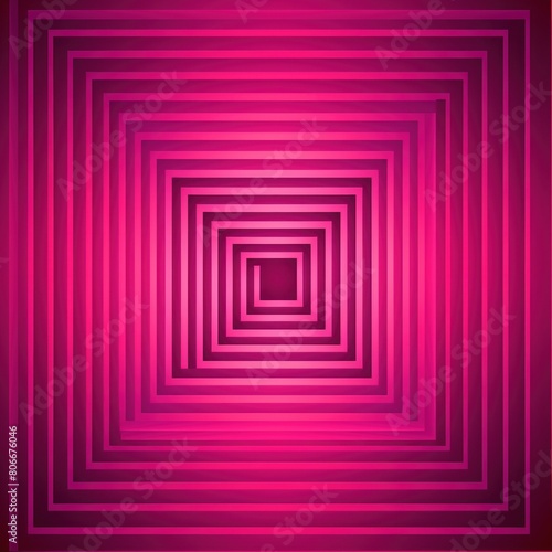 Magenta concentric gradient squares line pattern vector illustration for background  graphic  element  poster with copy space texture for display products 