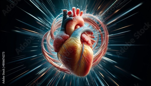 Human heart, concpt photo