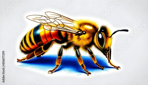 A coloful honey bee (193)