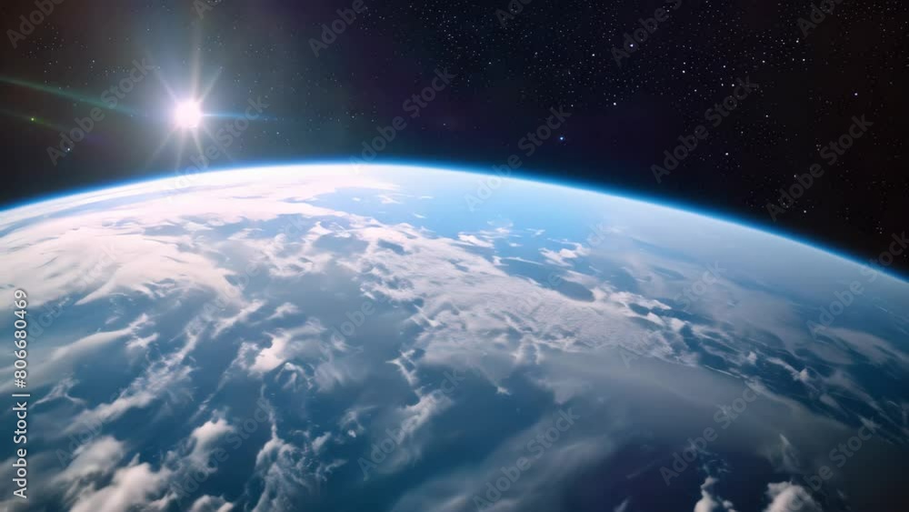 An Video of a satellite orbiting the Earth in space, A satellite in space with Earth in the background An Video of a satellite orbiting the Earth in space, A satellite in space with Earth in the background