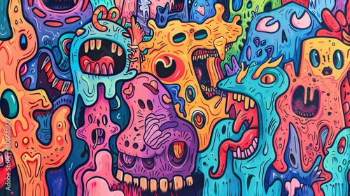 Doodle Vibes  Graphic Background and Wallpaper