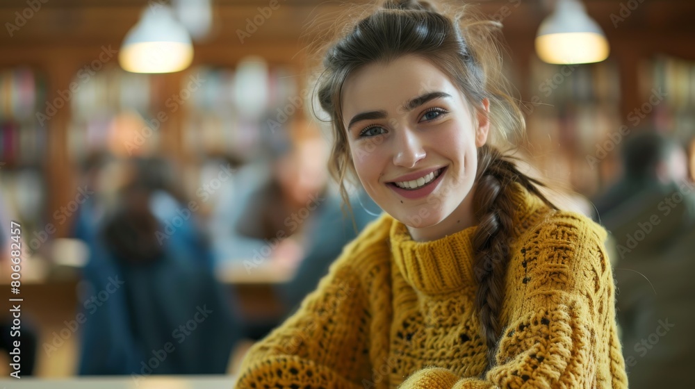 Radiant Smile in Cozy Sweater Radiant Smile in Cozy Sweater