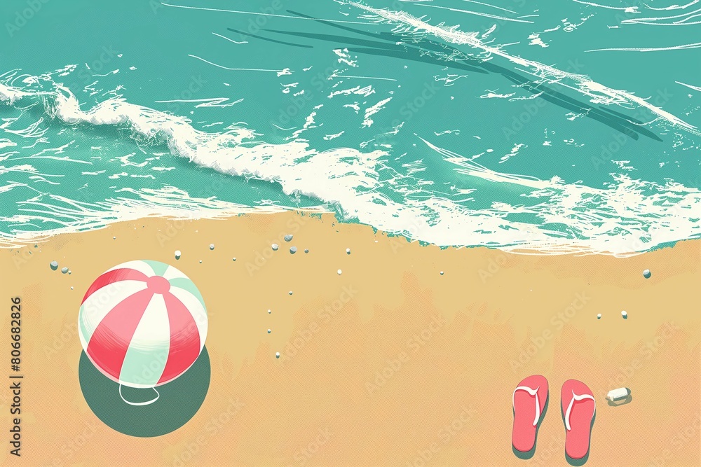 Fototapeta premium Vintage Coastal Escape