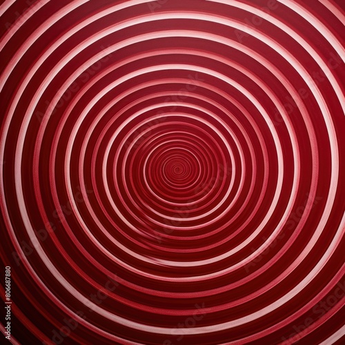 Maroon thin concentric rings or circles fading out background wallpaper banner flat lay top view from above on white background with copy space blank 