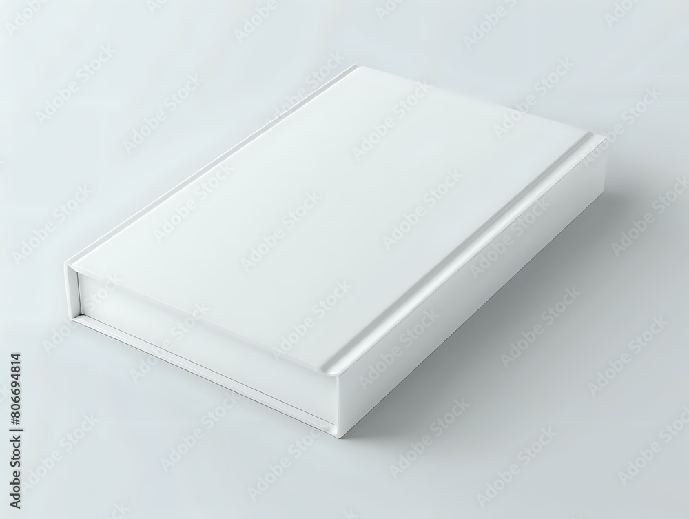 Clean and Elegant Hardcover Book Mockup with Light Shadows Clean and Elegant Hardcover Book Mockup with Light Shadows