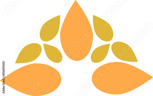 Abstract flower. natural element for design.