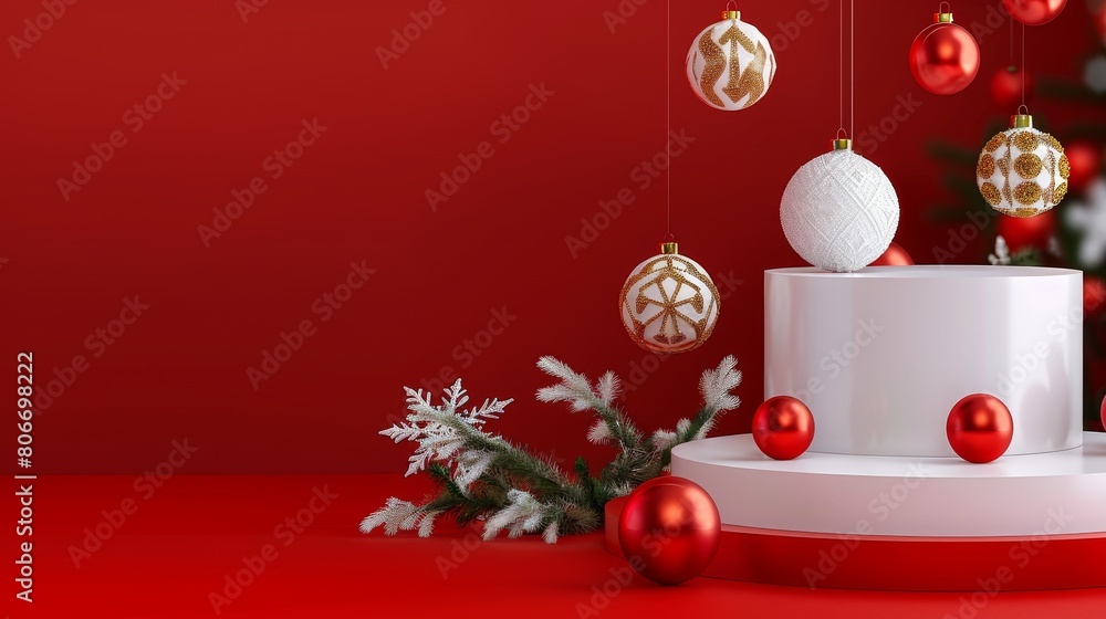 Creative Christmas and New Year banner with ample copy space for festive messages and greetings. Ai Generated Creative Christmas and New Year banner with ample copy space for festive messages and greetings. Ai Generated