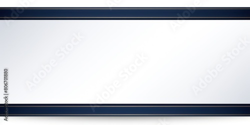 Navy Blue traditional rectangular frame on white background design for headline logo or sale banner blank copyspace for design text photo website web  photo
