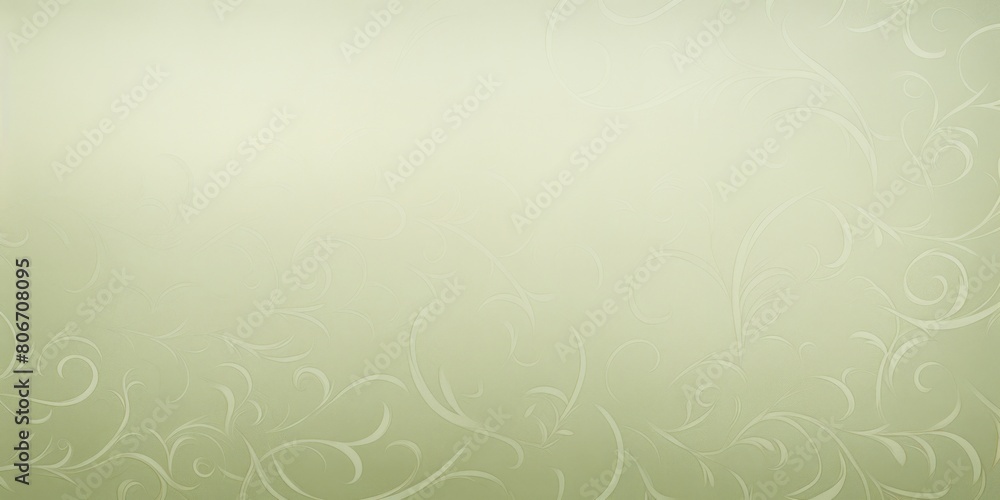 Olive soft pastel color background parchment with a thin barely noticeable floral ornament, wallpaper copy space, vintage design blank copyspace
