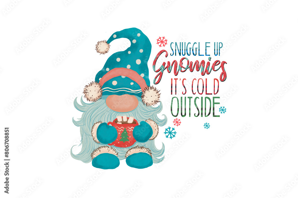 Snuggle up gnomies it's cold outside, Winter Sublimation