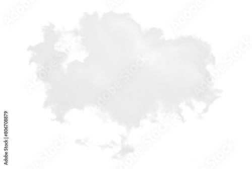 Cutout of a cloud on a transparent background