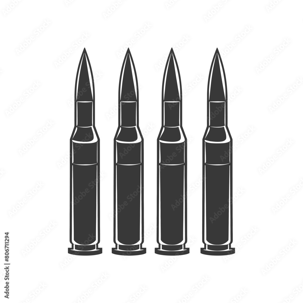 Silhouette bullets black color only Silhouette bullets black color only