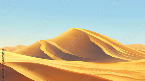 desert  dunes  environment  landscape  illustration