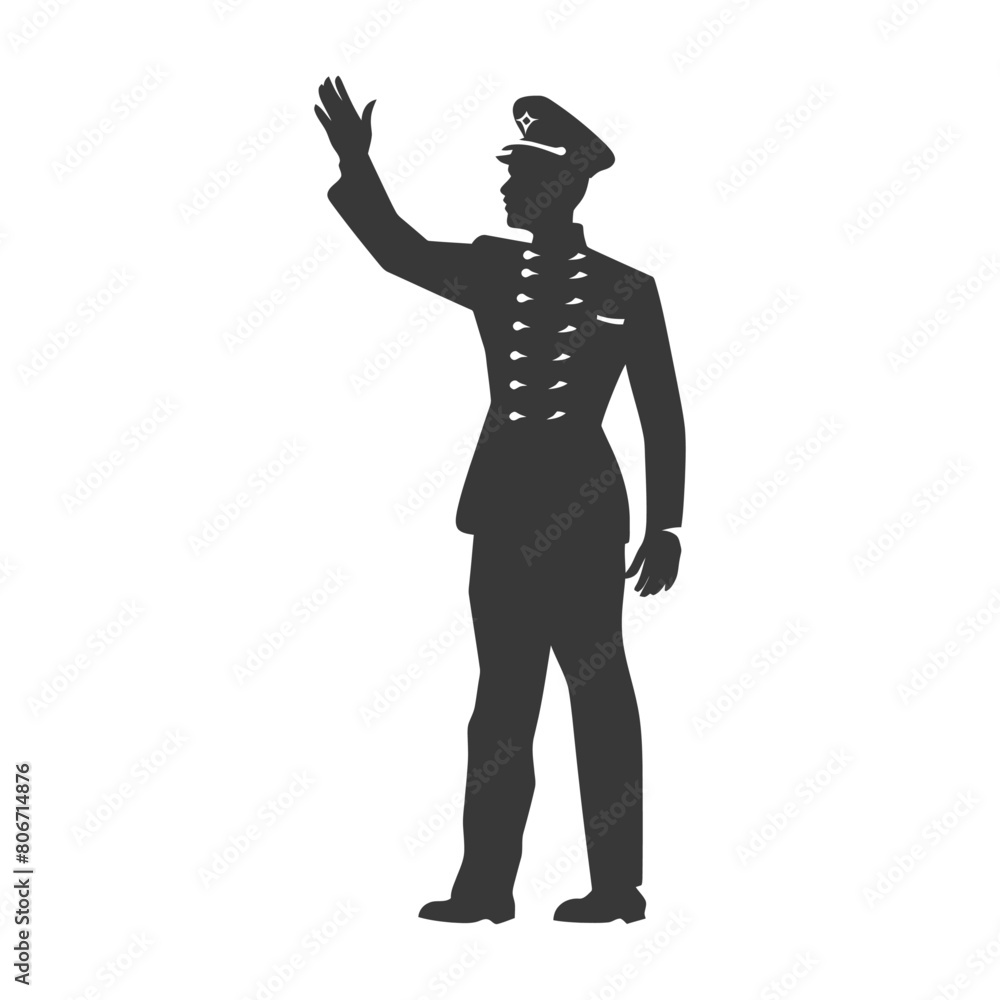 Silhouette bellboy hotel in action full body black color only Silhouette bellboy hotel in action full body black color only