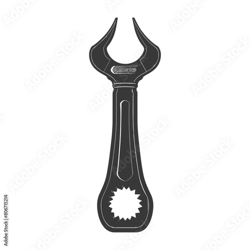 Silhouette bottle opener tool black color only