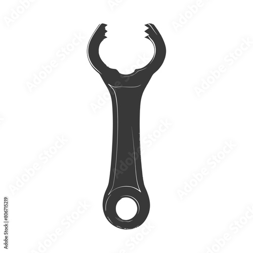 Silhouette bottle opener tool black color only