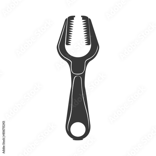 Silhouette bottle opener tool black color only