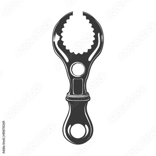 Silhouette bottle opener tool black color only