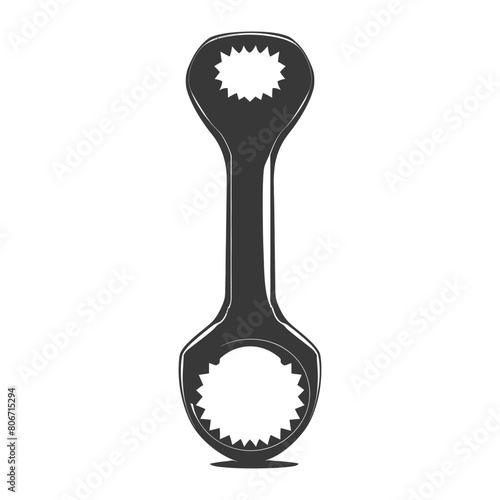 Silhouette bottle opener tool black color only