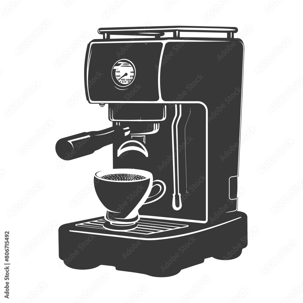 Silhouette Brewing coffee machine black color only