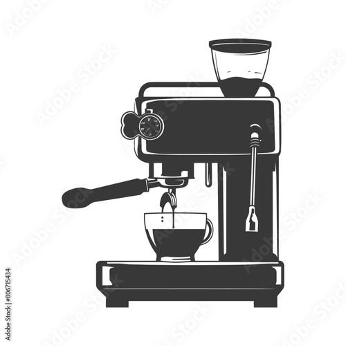 Silhouette Brewing coffee machine black color only