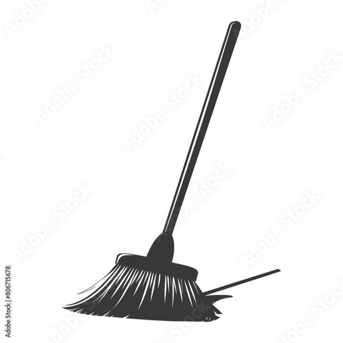 Silhouette broom cleaning tool black color only