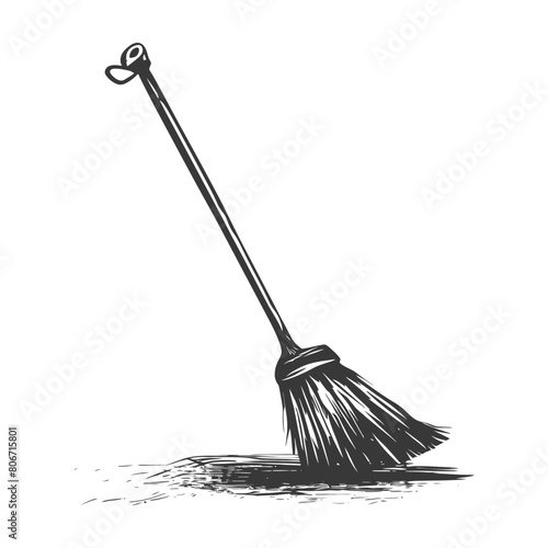 Silhouette broom cleaning tool black color only