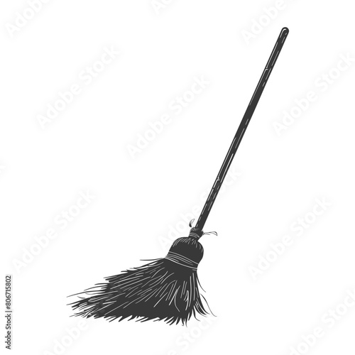 Silhouette broom cleaning tool black color only