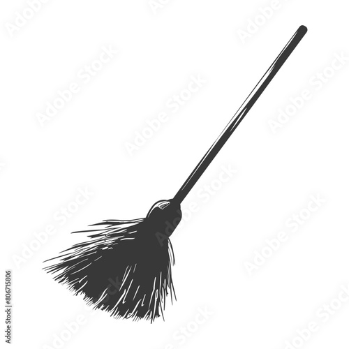 Silhouette broom cleaning tool black color only