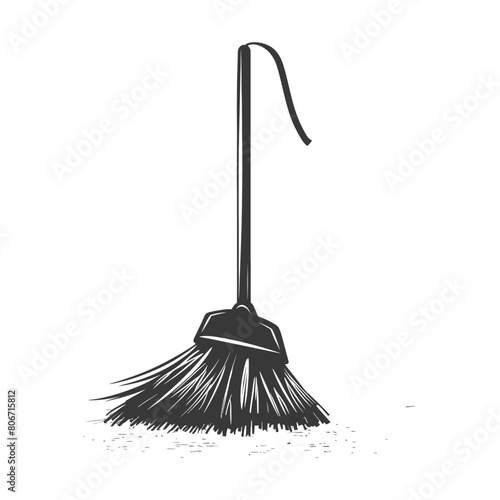 Silhouette broom cleaning tool black color only