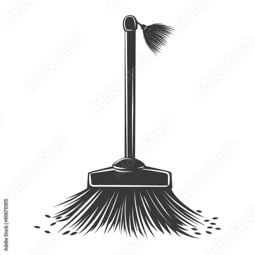 Silhouette broom cleaning tool black color only
