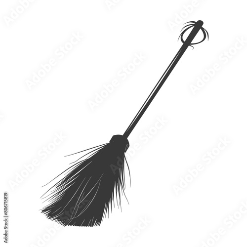 Silhouette broom cleaning tool black color only