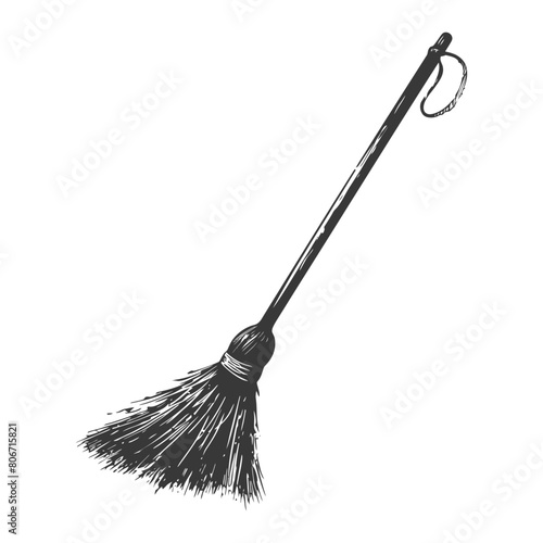 Silhouette broom cleaning tool black color only