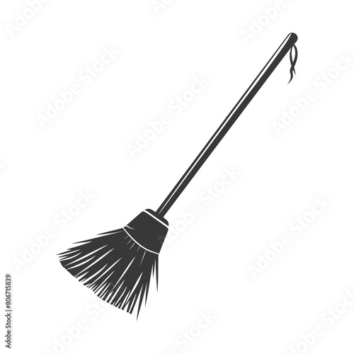 Silhouette broom cleaning tool black color only