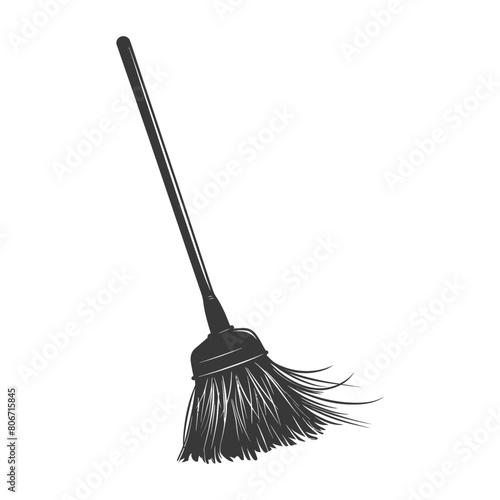 Silhouette broom cleaning tool black color only