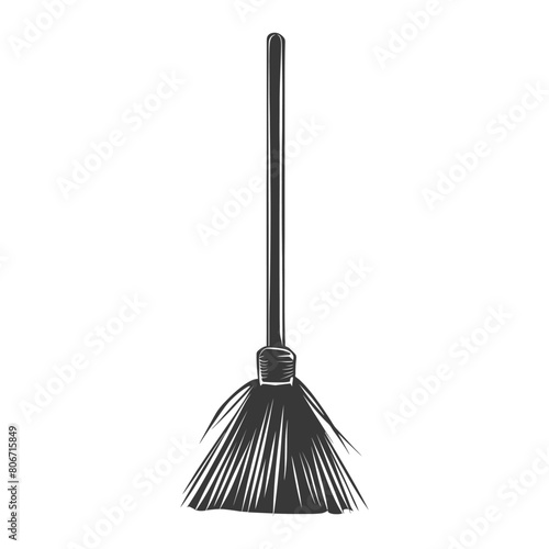 Silhouette broom cleaning tool black color only