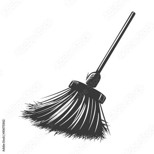 Silhouette broom cleaning tool black color only