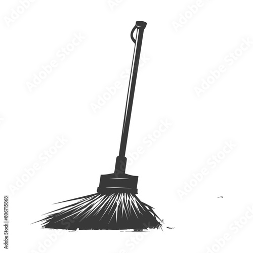 Silhouette broom cleaning tool black color only