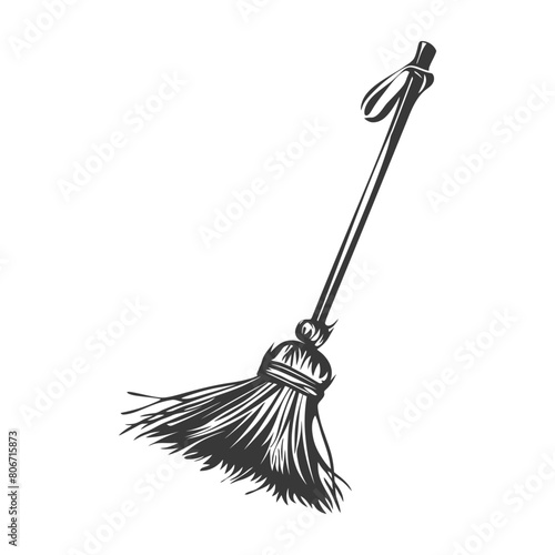 Silhouette broom cleaning tool black color only